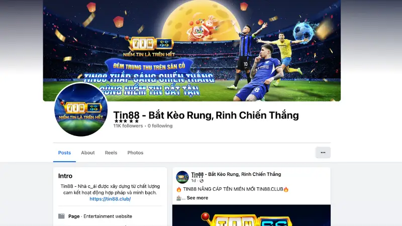 Kết nối TIN88 qua fanpage chính thức để theo dõi tin mới và nhận hỗ trợ